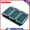 Plastic Fly Fishing Hook StorageTransparent Box Double Side 6 Trays Was