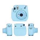 PU Leather Bag Case w/ Adjustable Shoulder Strap for Instax Mini 11 (Blue) Newly