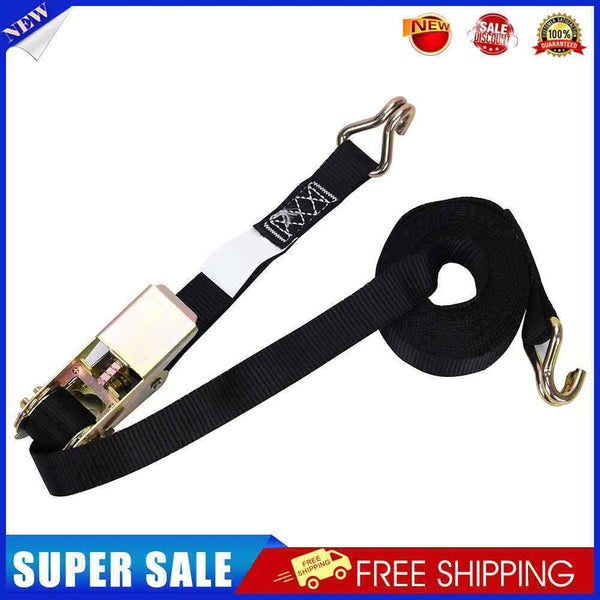 Heavy Duty Kayak Canoe Tie Down Ratchets Hook Strap Luggage Lashing Rope Belt