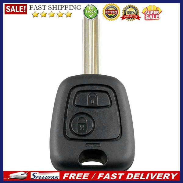 2 Buttons Remote Auto Car Key Fob Case Blank Key Shell for Citroen Saxo Berlingo