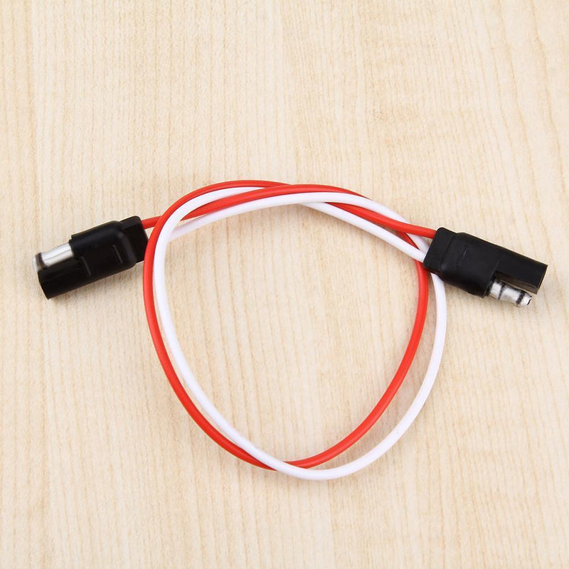 2-Pin SAE Plug Trailer Light Wiring Harness Extension Flat Wire Connector Newly