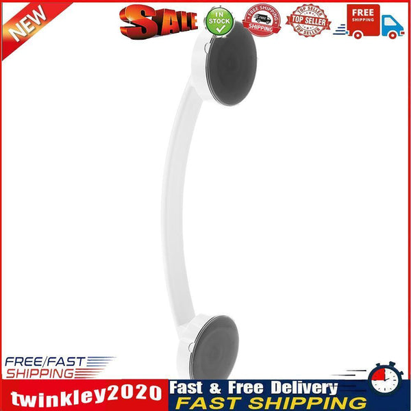 Bathroom Handrail Suction Cup Glass Door Handle Sucker Hand Grip(White) Newly