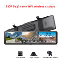 Driving Recorder 12-inch 1080P Touch Screen Dashcam 170 Wide Angle for Carplay