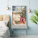 Full Embroidery Christmas Tree Present 11CT Printed Cross Stitch Cotton Decor