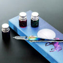 Glass Fountain Pen Water Crystal Fountain Pen Boxed Stationery Set Ink Pen G9J5