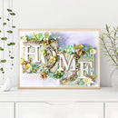 HOME Calligraphy Series Diamond Painting Kits Full Round Drill Wall Art Decor