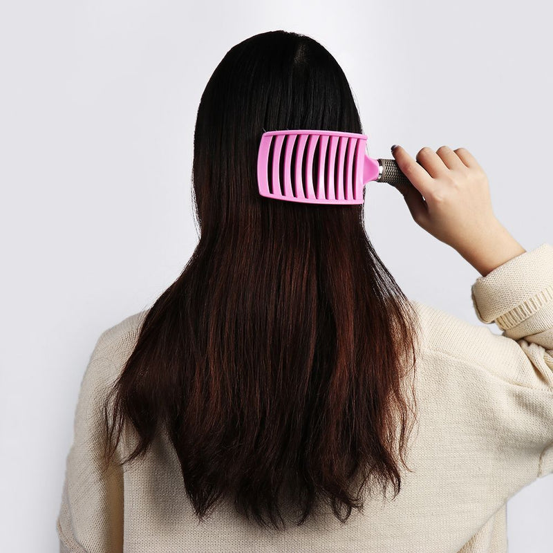 Wide tooth Hair Comb Hairdressing Styling Tools Anti-static Massager Brush
