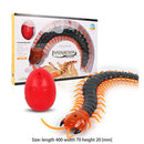 Remote Control Centipede Cat Interactive Toys with Egg Funny Toys (Black)