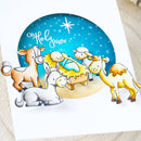 DIY Stamp Embossing Lamb Newborn Metal Frame Cutting Die Clear Silicone Seal