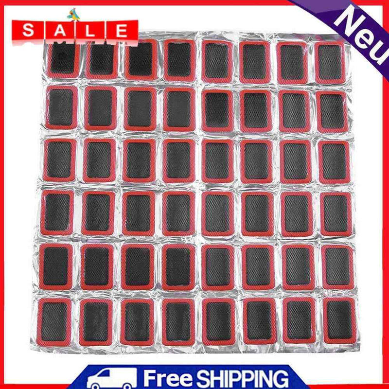 48pcs bicycle tires bicycle kit patches + 1pc repair adhesive tire rubber tube