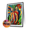5D Diamond Painting Man and Chicken Full Round Diamond Rhinestone Set