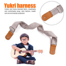 Guitar Strap Anti Slip Bass Ukulele Shoulder Belt Musical Parts (Grey) Newly
