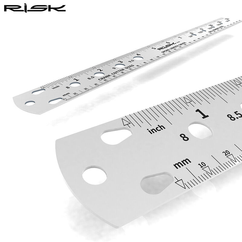 Bicycle Wire Spoke Ruler Instruct for Measuring Ball Bearings Crank Locking