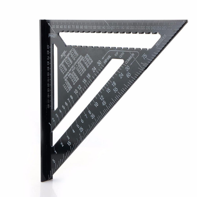 12inch Triangle Ruler for Woodworking Square Layout Gauge Measuring Tool