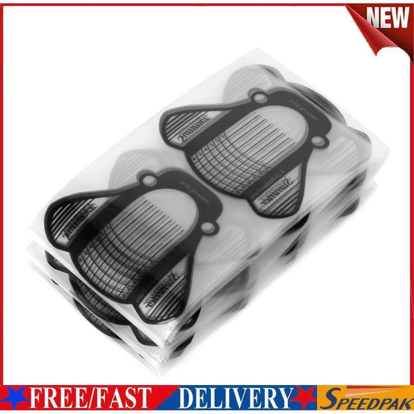 100pcs Nail Art French Tips Extension Forms Acrylic UV Gel Guide Stencils #F