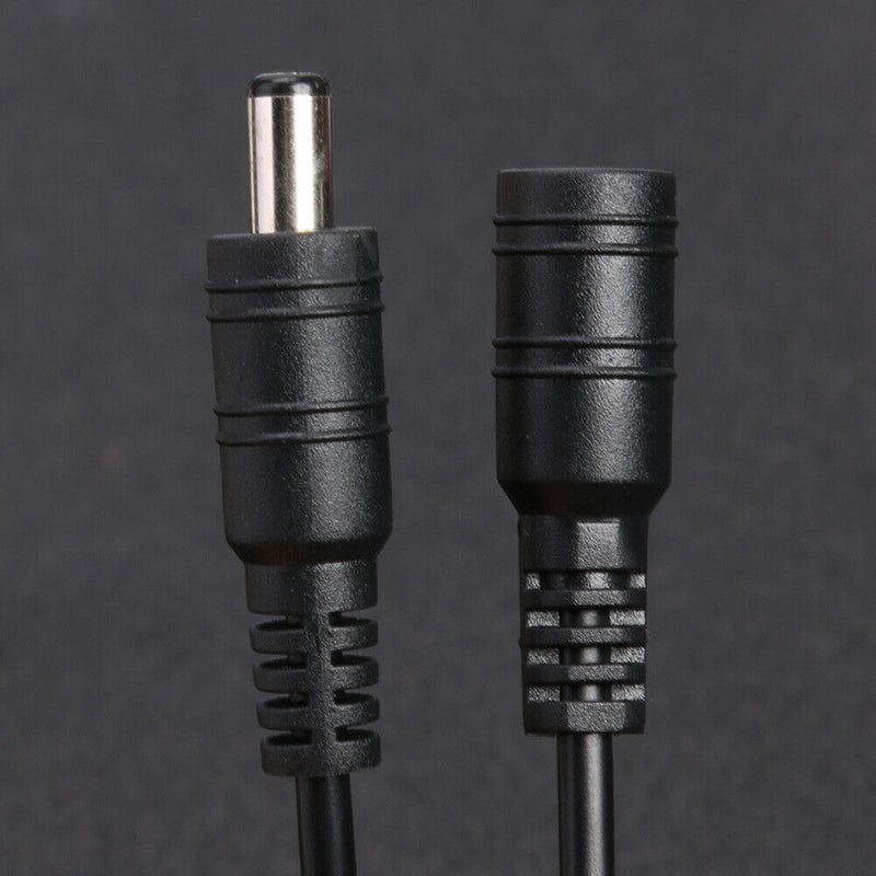 DC 5.5x2.1mm Male Female Extension Cable for CCTV Camera LED Strip (10m) Newly