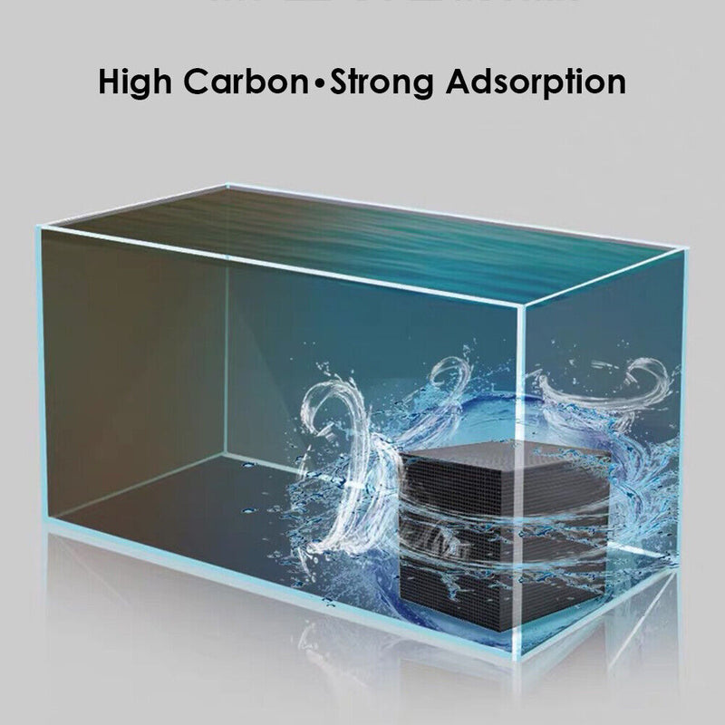 Activated Carbon Aquarium Filter Fish Tank Charcoal Water Cube Air Purification
