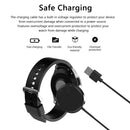 USB Charging Cable Smart Watch Wireless Charger Adapter Accessories Black