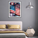 5D Diamond Painting DIY Independence Day Flag Full Round Drill Art (A4956) Newly