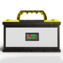 LCD Digital Dual Display Voltmeter Meter Battery Capacity Indicator (Green)