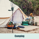 Cooling Fan Wireless Remote Control Camping Tent Ceiling Fan with LED Light