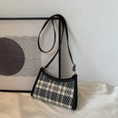 Fashion Plaid Printing Shoulder Crossbody Bag Women Casual Small Purse Handbags