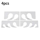 4x Quilters Templates Ruler Feather Plume Sewing Machines Tools Parts Z1Z4 B6U6