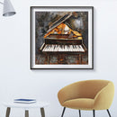 Diamond Painting 5D DIY Piano Full Round Drill Rhinestone Picture Kits