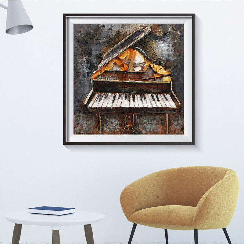 Diamond Painting 5D DIY Piano Full Round Drill Rhinestone Picture Kits