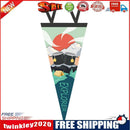 Camping Tent Bunting Pennant Outdoor Scene Layout Triangle Hanging Flag (B)