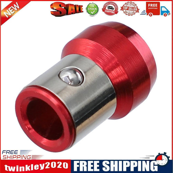 Screwdriver Magnetic Ring Powerful Magnet Anti-Slip Screw Bit Holder (Red)