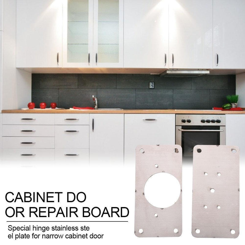 Hinge Repair Plate with Mounting Screws for Cabinet Drawer Window Repair