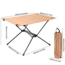 Foldable Camping Table-Fishing Aluminum Lightweight Folding Table (Khaki) Newly
