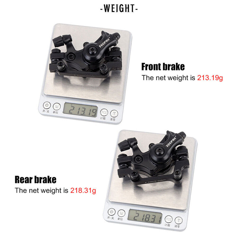 Bike Mechanic Disc Brake Caliper Brake Pad Rotors MTB Parts (Black Front) Newly