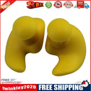 1 Pair Waterproof Earplugs Silicone Ear Plugs Swimming Accessories (Yellow)