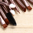 15Pcs Makup Brushes Tool Set Eyeshadow Eye Brush Kitsï¼Black Coffeeï¼ Newly