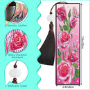 2pcs DIY Diamond Painting Leather Bookmark Butterfly Tassel Crafts (FQY033)