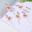 Birthday Fairy Girls Cake Topper Flower Theme Cupcake Decoration Angel Sticks