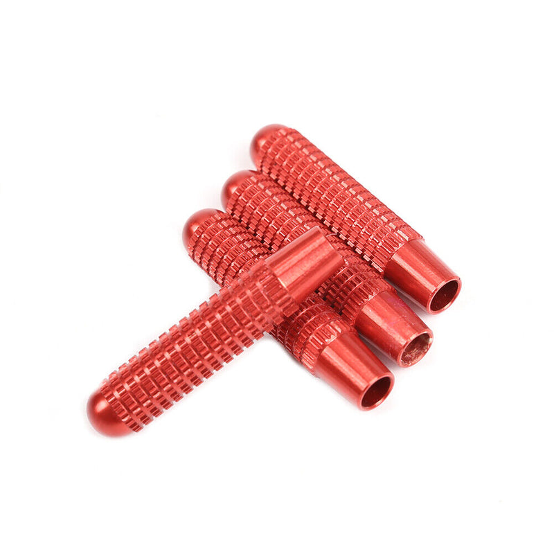 4pcs Aluminum Alloy Door Lock Knobs for Mercedes Benz A B GLA CLA (Red) Newly