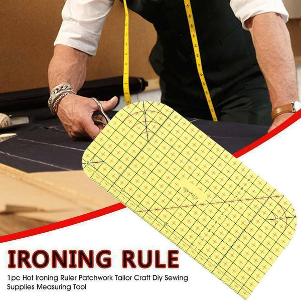 Measuring Tool Ruler Hot Ironing Ruler Patchwork Tailor DIY J9K Q Sewing O4D2