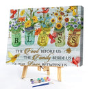 Frameless Painting By Numbers Vase Birds DIY Handmade Drawing On Canvas Gifts