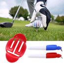 Golf Ball Line Liner Marker Pen Alignment Marks Tool Training Aids (Red) Newly