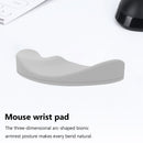 Mouse Pad Soft Silicone Wrist Rest Mouse Mat for Gaming Office PC (Grey) Newly