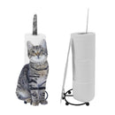 Toilet Paper Holder Cat Wrought Iron Bathroom Towel Storage Rack Shelf (B) Newly
