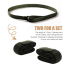 4x Travel Camping Cargo Strap Luggage Package Band Fixing Belt (Army Green)