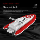 LSRC-B8 2.4GHz Radio RC Racing Boat Waterproof Ship with 3 Battery (Red)