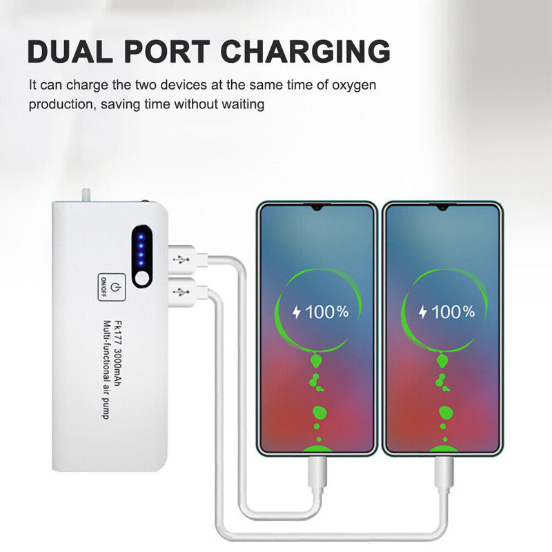 USB Lithium Battery Charging Oxygen Air Pump Fish Tank Outdoor Fishing Aerator