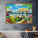5D DIY Full Drill Diamond Painting Cartoon View Cross Stitch Embroidery Kit