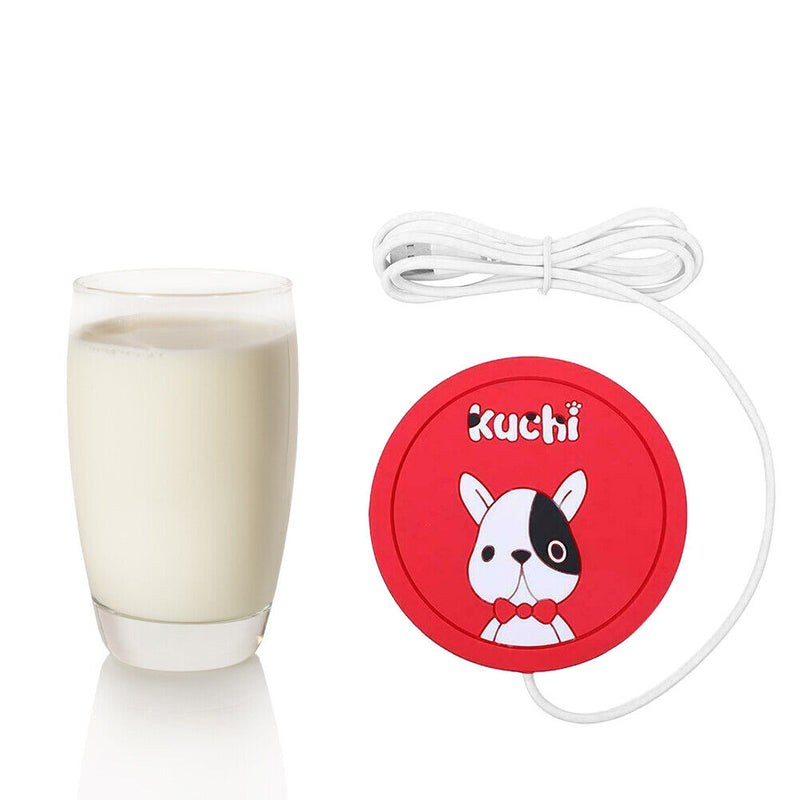 Cute Cartoon USB Heater Heat Insulation Coaster Coffee Cup Warm Milk Heating Mat