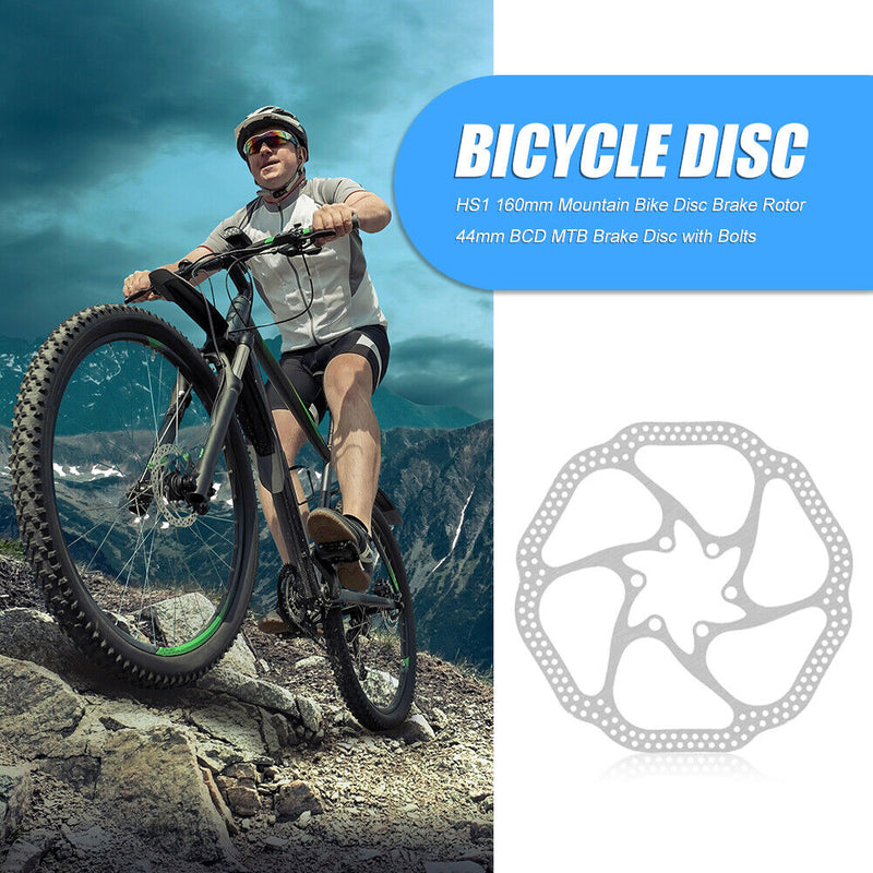 HS1 160mm MTB Mountain Bike Disc Brake Rotor Stainless Steel Bicycle Brake Disc